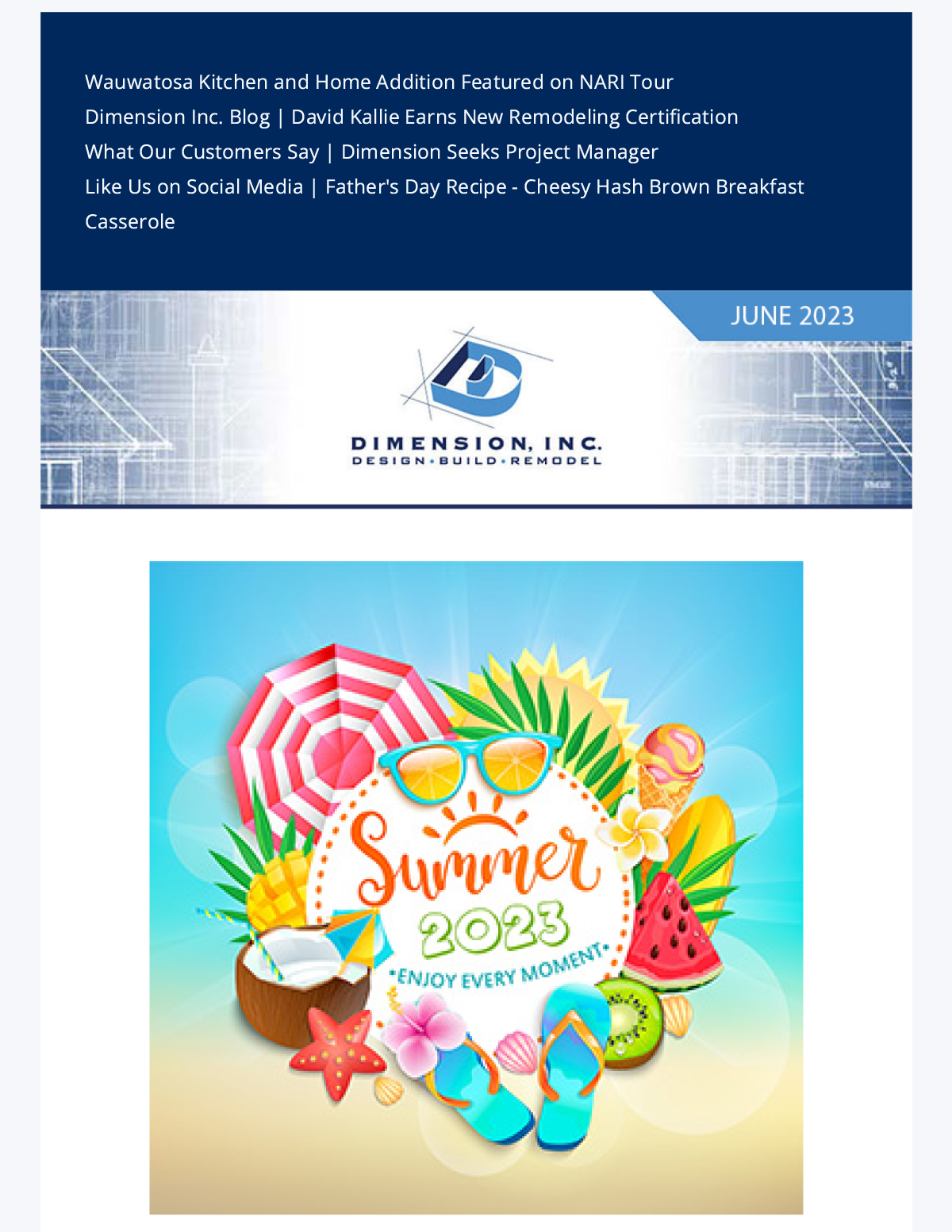 Dimension June 2023 E-Newsletter