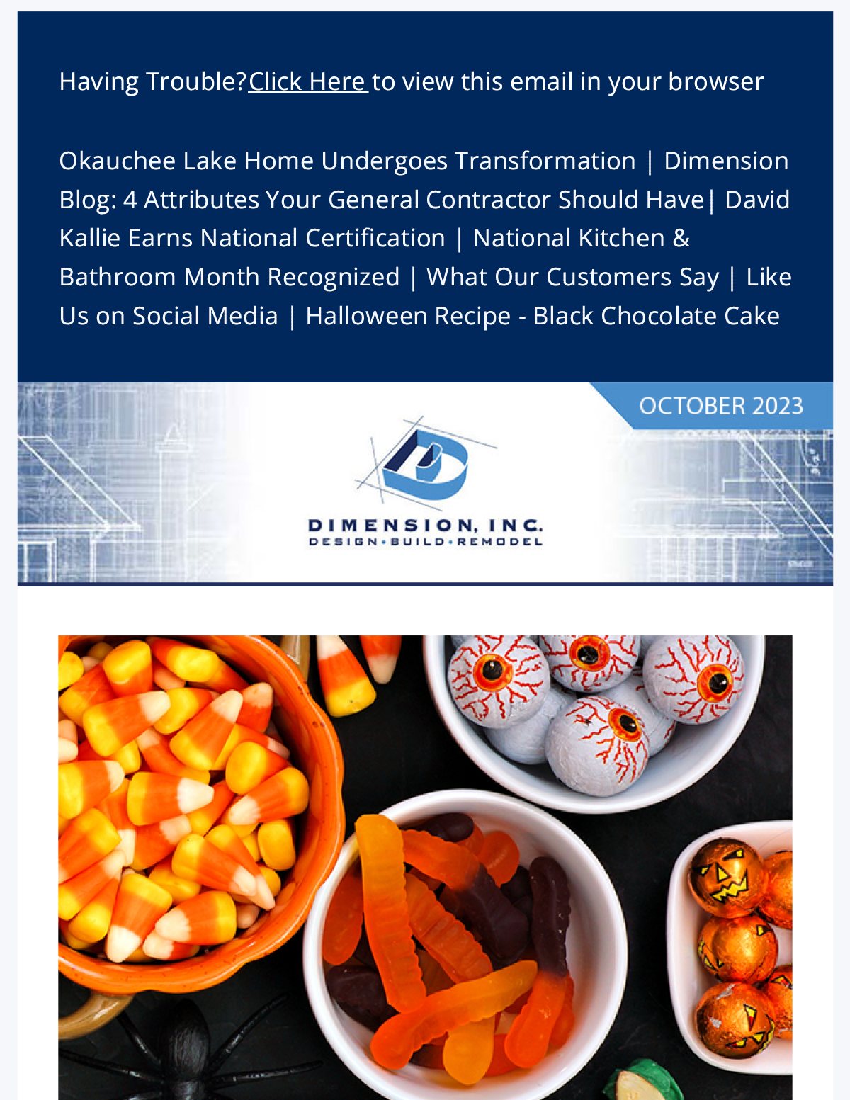 Dimension October 2023 E-Newsletter